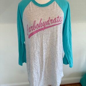 Carbohydrates Baseball Tee from Call Your Mother Deli Size Large